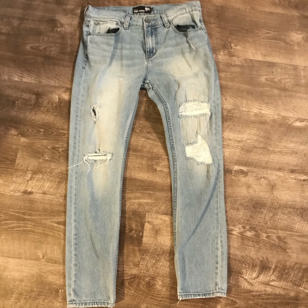 Slim straight unworn jeans